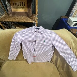 Ralph Lauren Lavender Checkered Men's Shirt